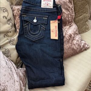True Religion Women's Indigo Skinny Jeans size 34 waist